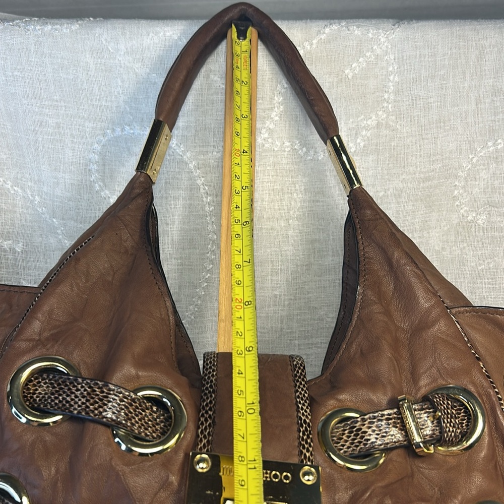 Jimmy Choo buttery soft glove leather with snake strap - Picture 4 of 16